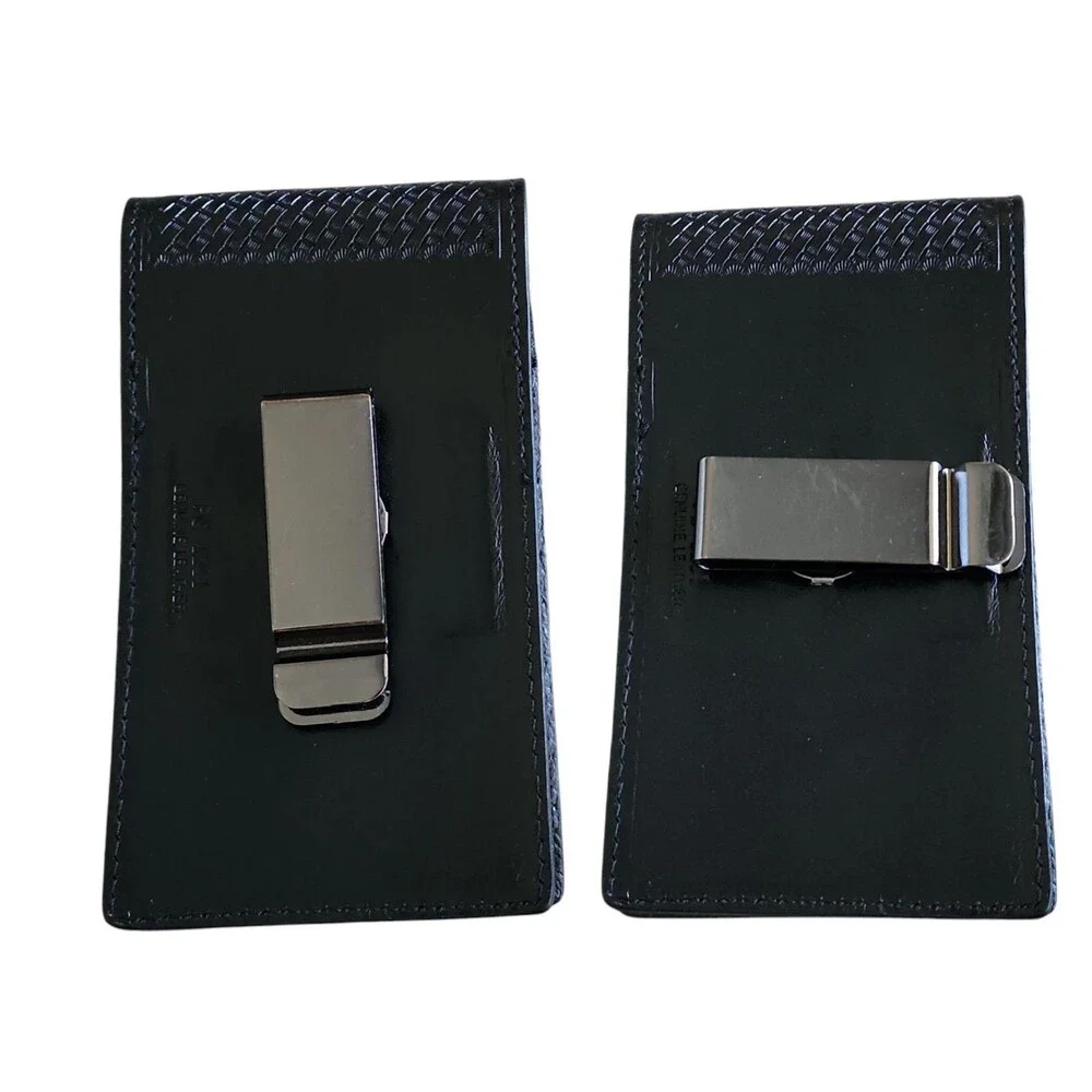 Ranger Belt Co Black Leather Phone Case Tooled Magnetic Closure Clip Vertical